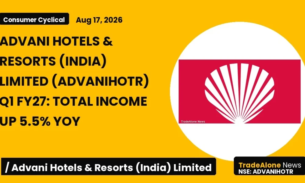 Advani Hotels & Resorts (india) Limited Advanihotr Q1 FY27 Results