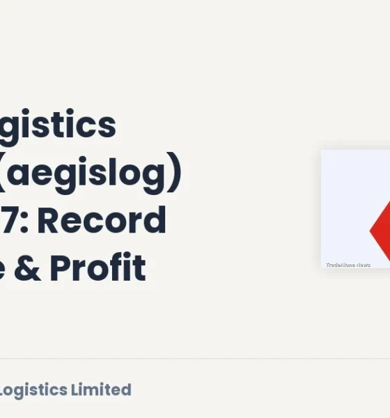 Aegis Logistics Limited Aegislog Q1 Fy2027 Results