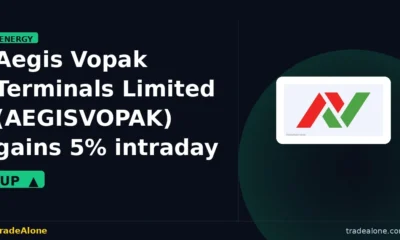 Aegis Vopak Terminals Limited AEGISVOPAK gains 5% intraday
