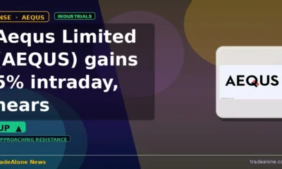 Aequs Limited AEQUS gains 5% intraday nears resistance