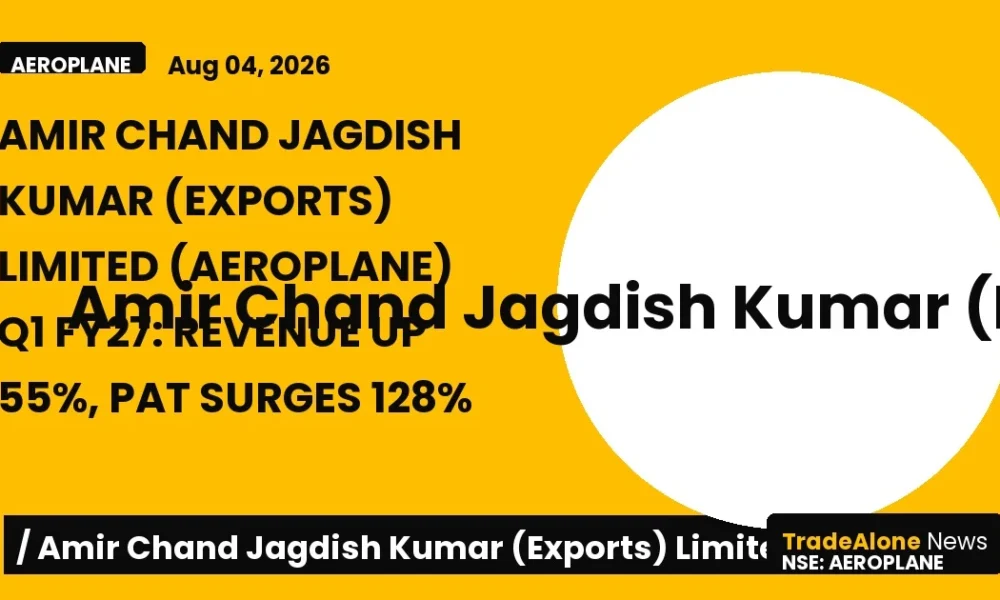 Amir Chand Jagdish Kumar (exports) Limited Aeroplane Q1 FY27 Results