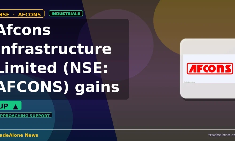 Afcons Infrastructure Limited AFCONS gains 5% intraday