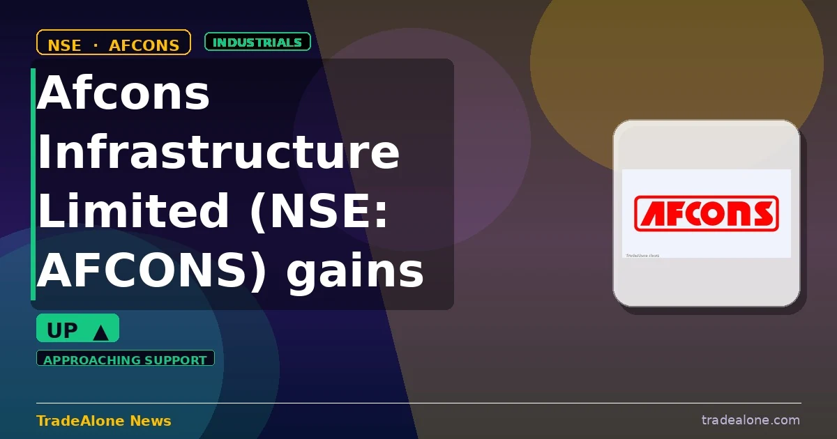 Afcons Infrastructure Limited AFCONS gains 5% intraday