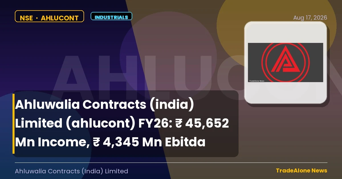 Ahluwalia Contracts (india) Limited FY26 Results