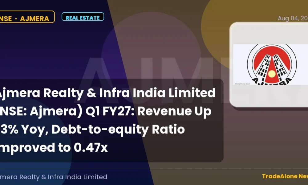 Ajmera Realty & Infra India Limited NSE Ajmera Q1 FY27 Results