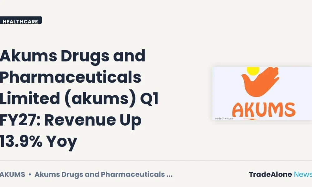 Akums Drugs and Pharmaceuticals Limited AKUMS Q1 FY27 Revenue