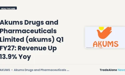 Akums Drugs and Pharmaceuticals Limited AKUMS Q1 FY27 Revenue