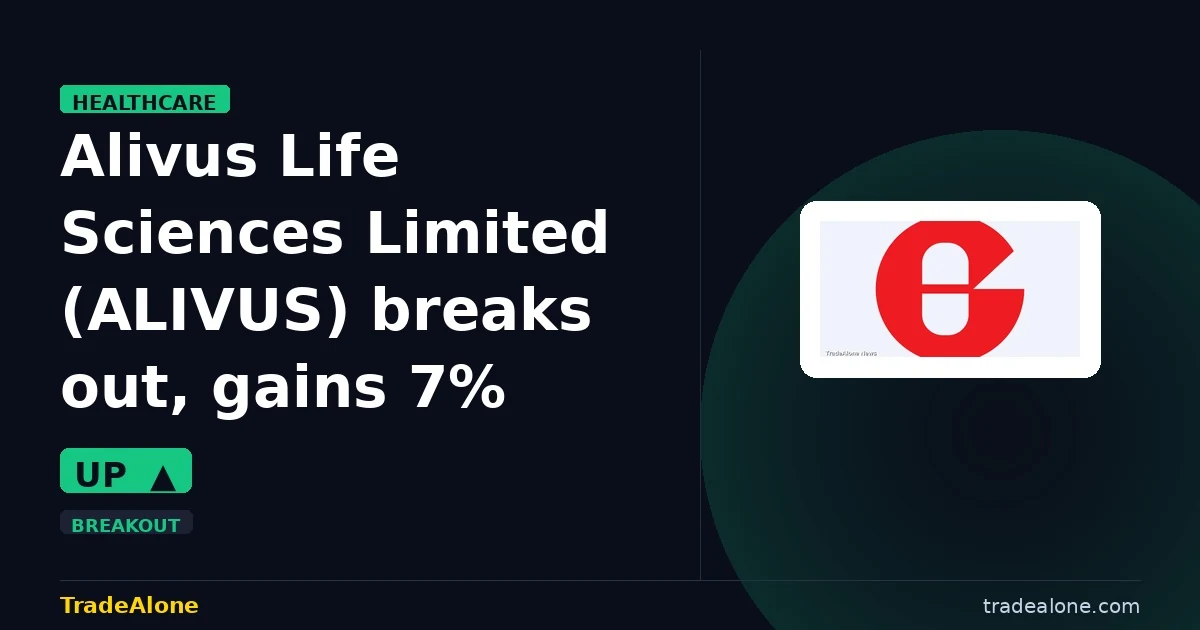 Alivus Life Sciences Limited ALIVUS breaks out