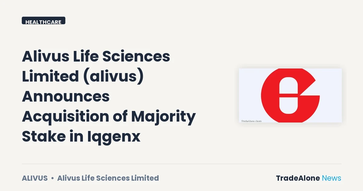 Alivus Life Sciences Limited Alivus Q3 FY26 Acquisition