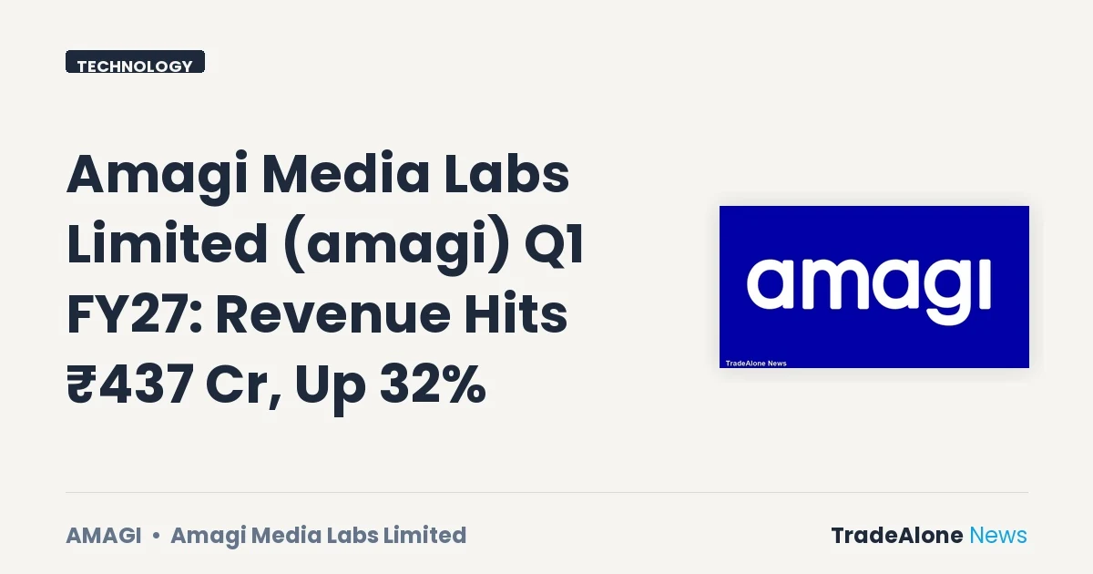 Amagi Media Labs Limited AMAGI Q1 FY27 Results