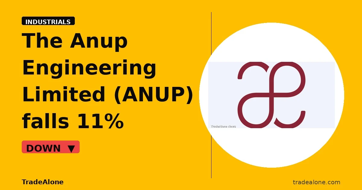 The Anup Engineering Limited ANUP stock market fall