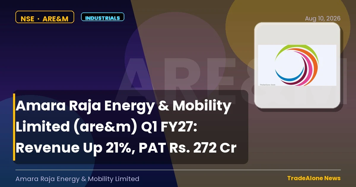 Amara Raja Energy & Mobility Limited ARE&M Q1 FY27 Results