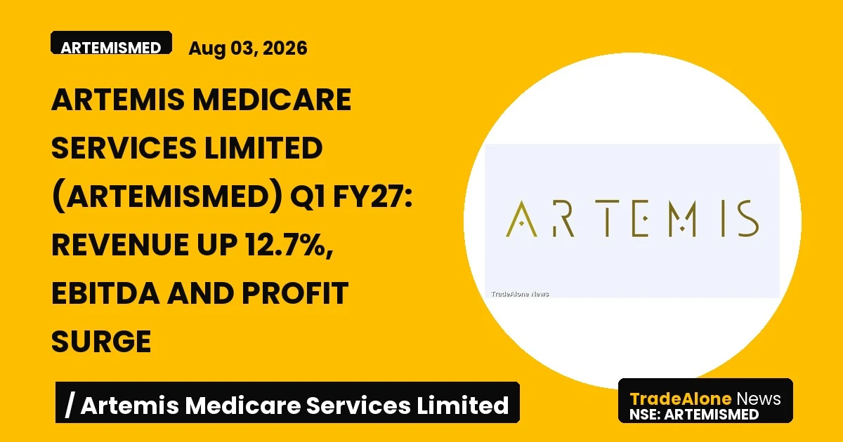 Artemis Medicare Services Limited Artemismed Q1 FY27 Results