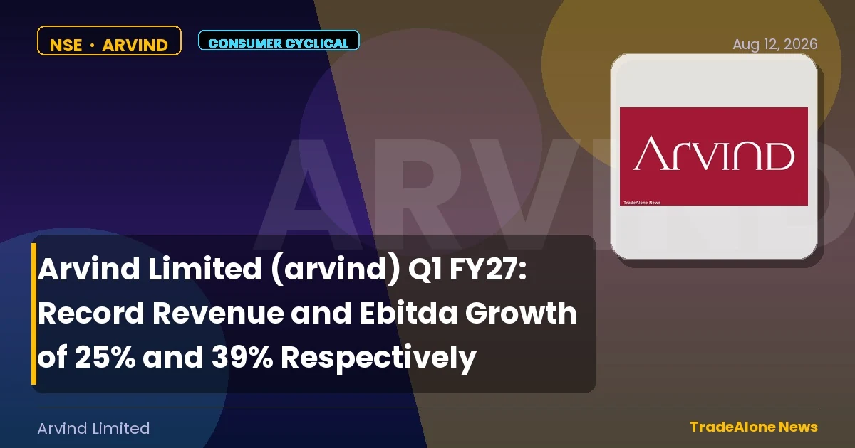 Arvind Limited Arvind Q1 FY27 Results
