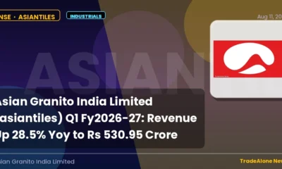 Asian Granito India Limited Q1 Fy2026-27 Results