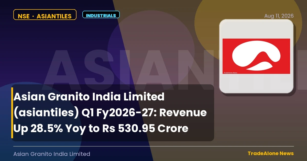 Asian Granito India Limited Q1 Fy2026-27 Results