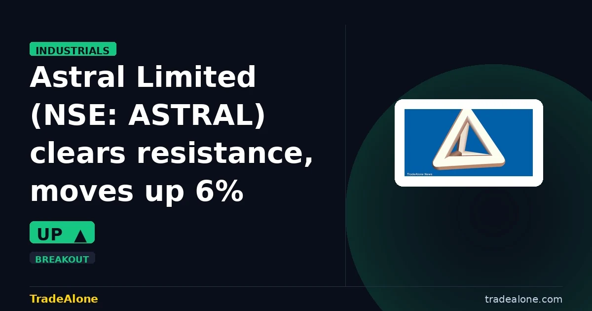 Astral Limited ASTRAL clears resistance