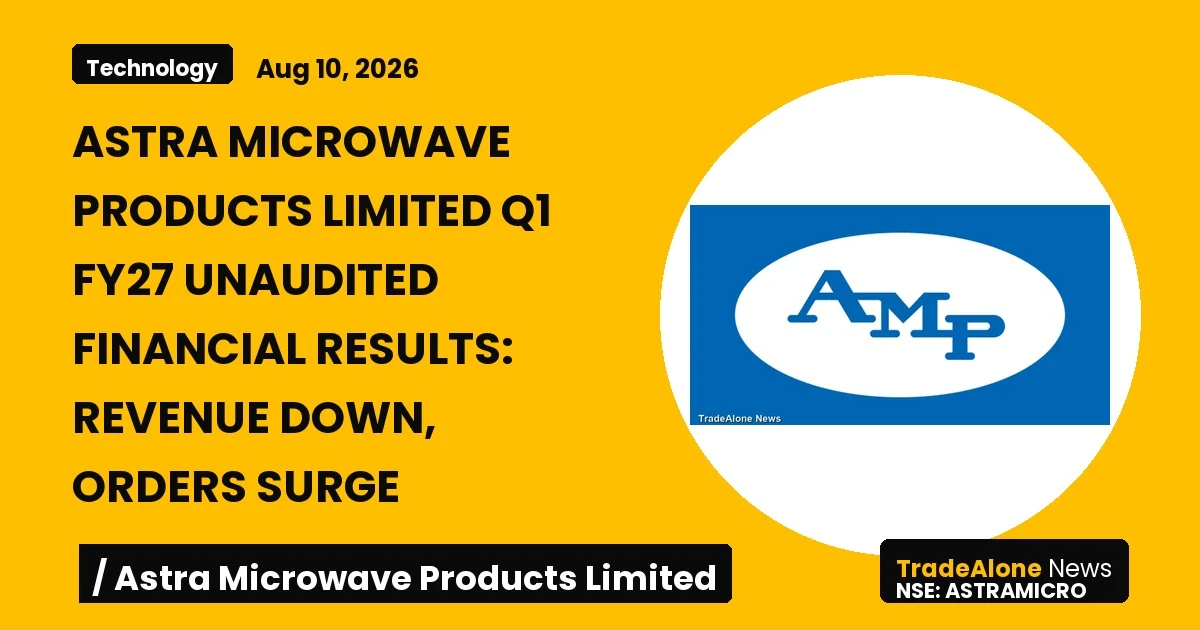 Astra Microwave Products Limited Astramicro Q1 FY27 Results