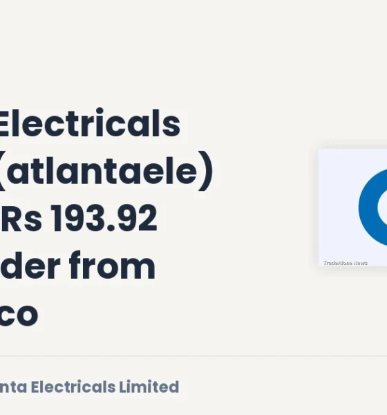 Atlanta Electricals Limited Atlantaele Rs 193.92 Crore Order Aptransco