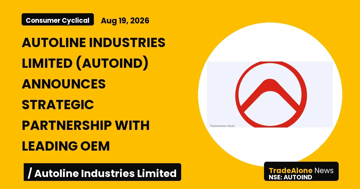 Autoline Industries Limited NSE Autoind Q3 FY26 Partnership
