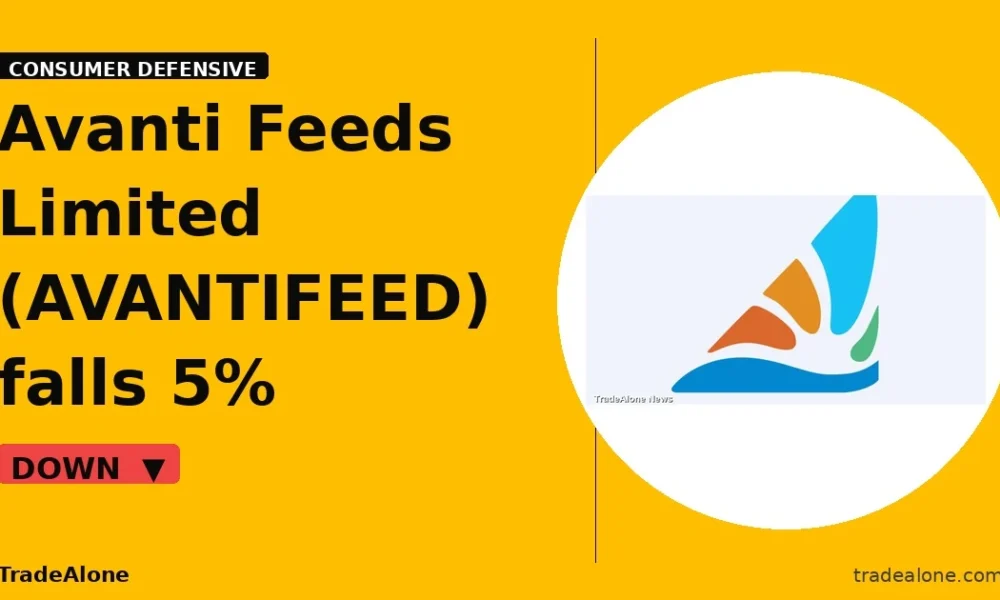 Avanti Feeds Limited AVANTIFEED falls 5% intraday
