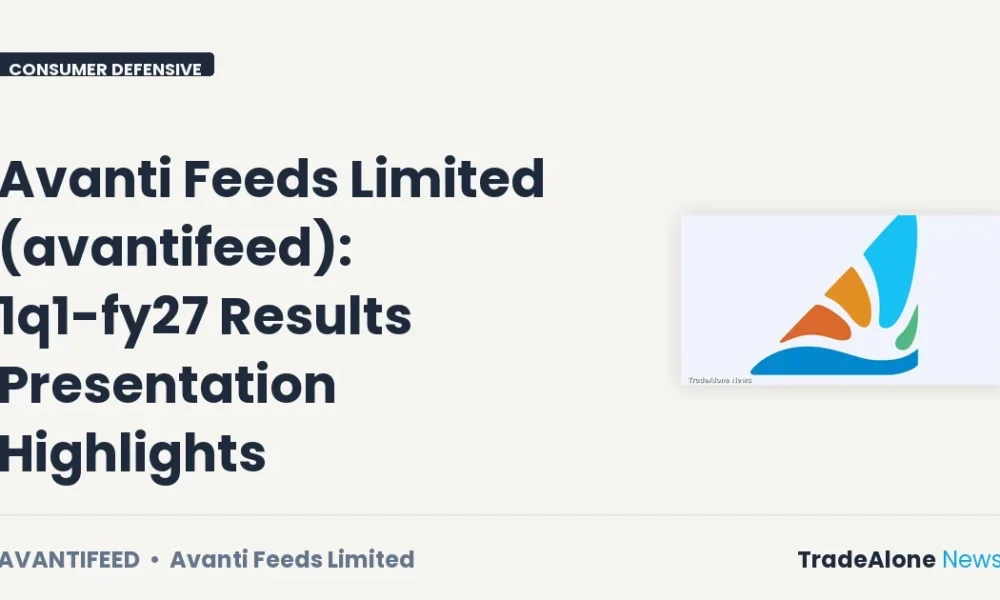 Avanti Feeds Limited Avantifeed 1Q1 FY27 Results