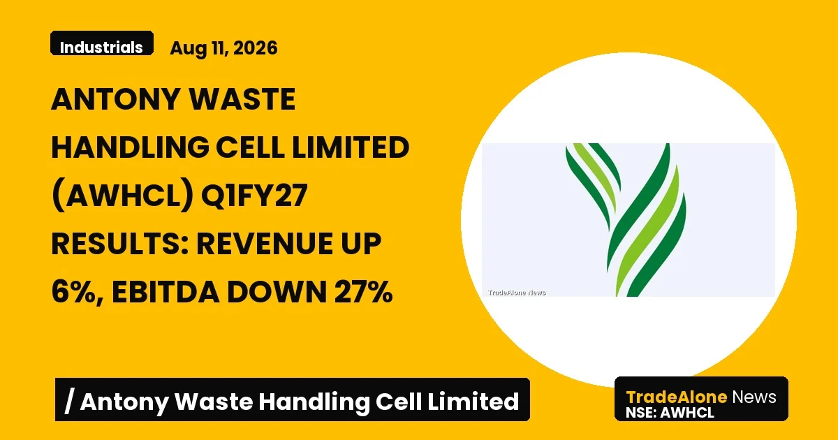 Antony Waste Handling Cell Limited AWHCL Q1fy27 Results