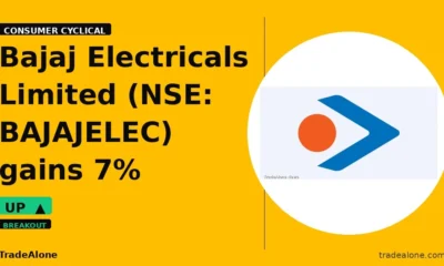Bajaj Electricals Limited NSE: BAJAJELEC gains 7% intraday