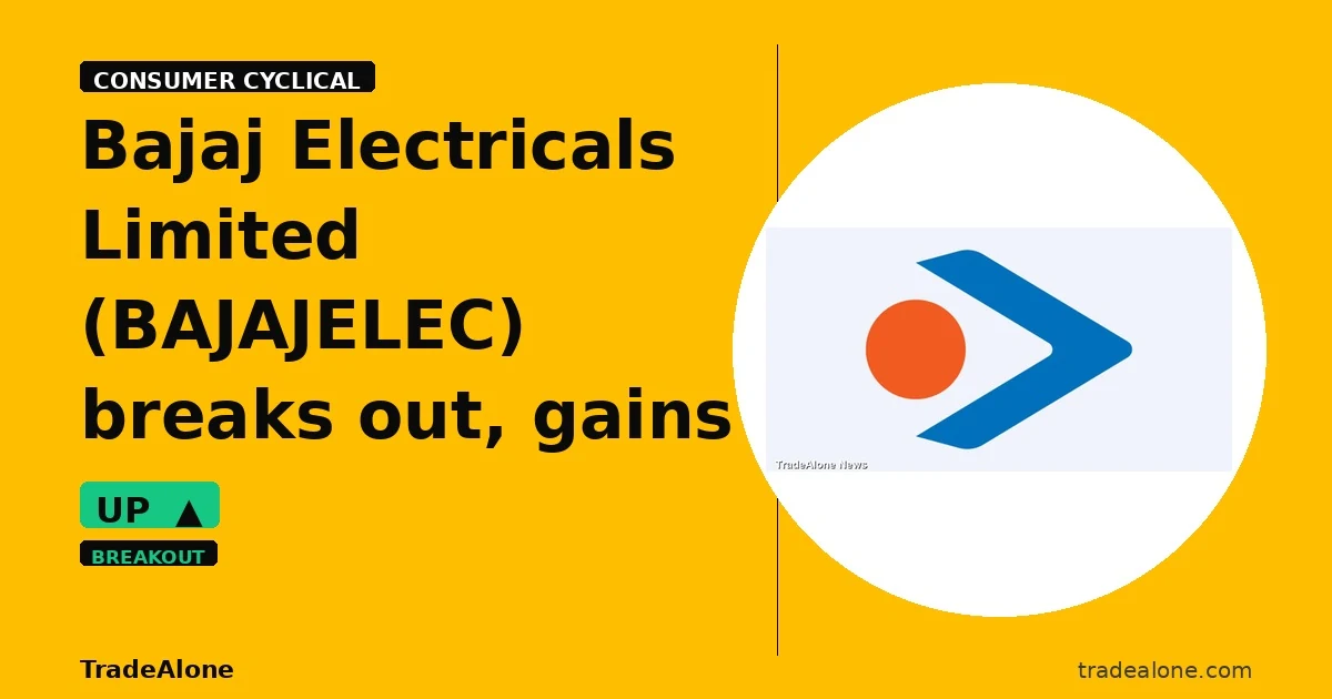 Bajaj Electricals Limited BAJAJELEC breakout