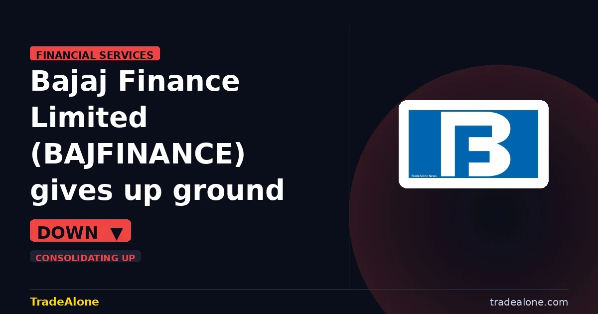 Bajaj Finance Limited BAJFINANCE pulls back from breakout highs