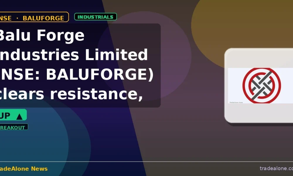 Balu Forge Industries Limited BALUFORGE clears resistance