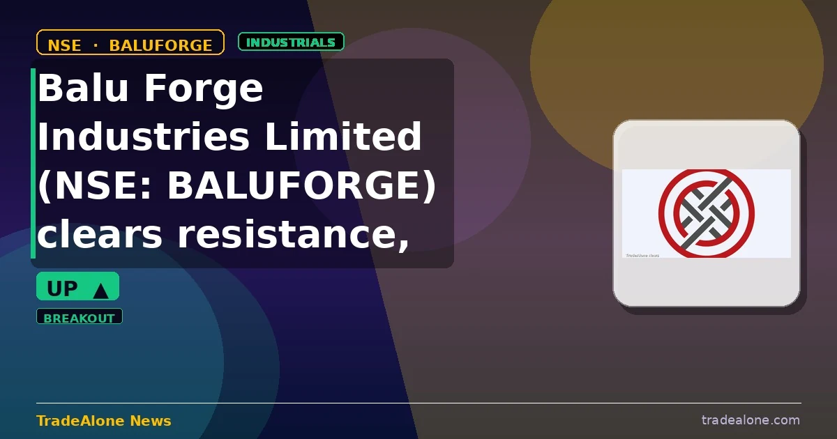 Balu Forge Industries Limited BALUFORGE clears resistance