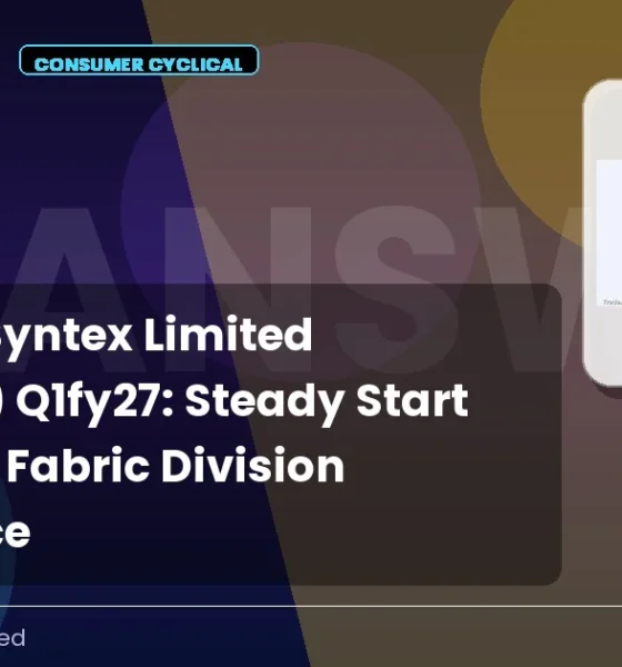 Banswara Syntex Limited Banswras Q1fy27 Results