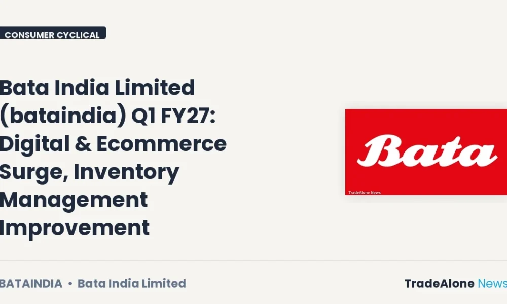 Bata India Limited Bataindia Q1 FY27 Results