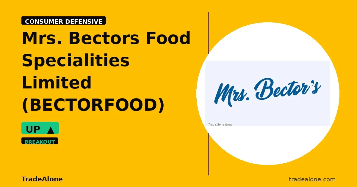 Mrs. Bectors Food Specialities Limited BECTORFOOD breakout