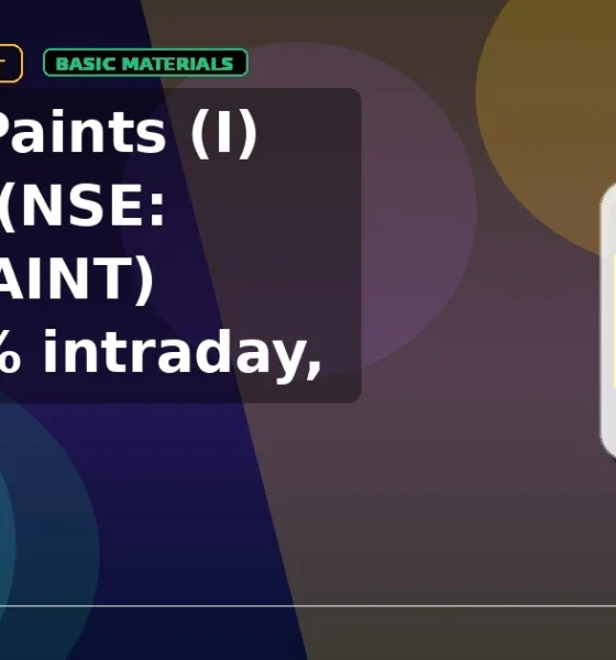 Berger Paints (I) Limited NSE: BERGEPAINT gains 5% intraday