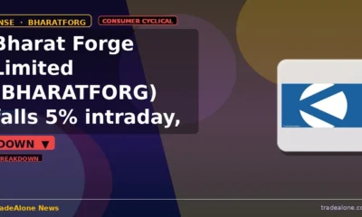 Bharat Forge Limited BHARATFORG falls 5% breaks below support