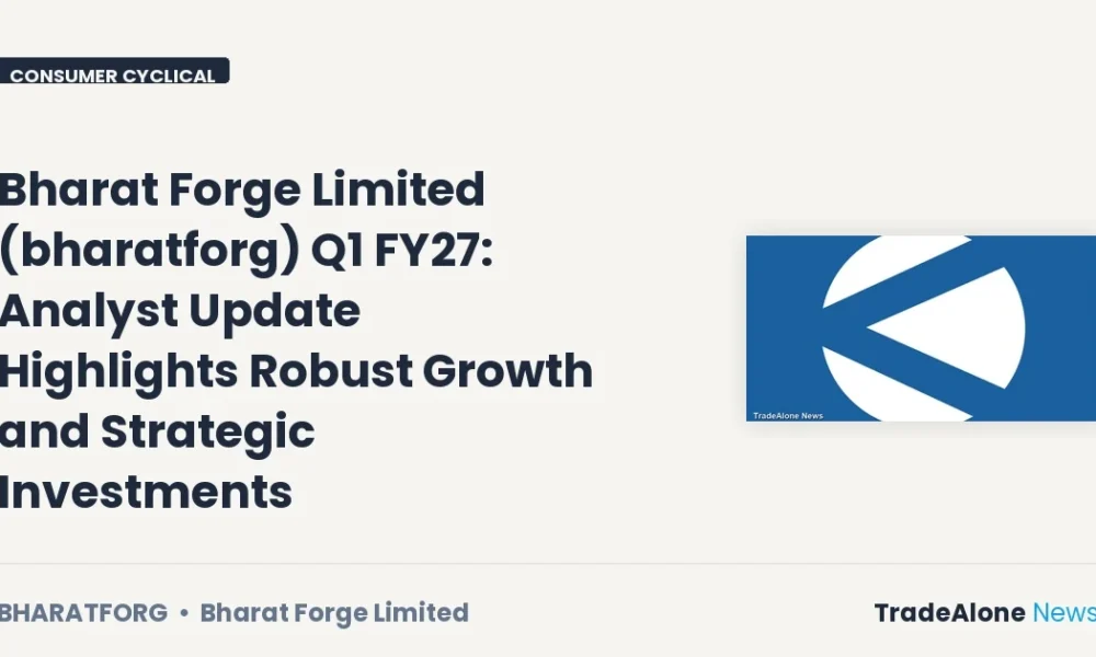 Bharat Forge Limited Bharatforg Q1 FY27 Results