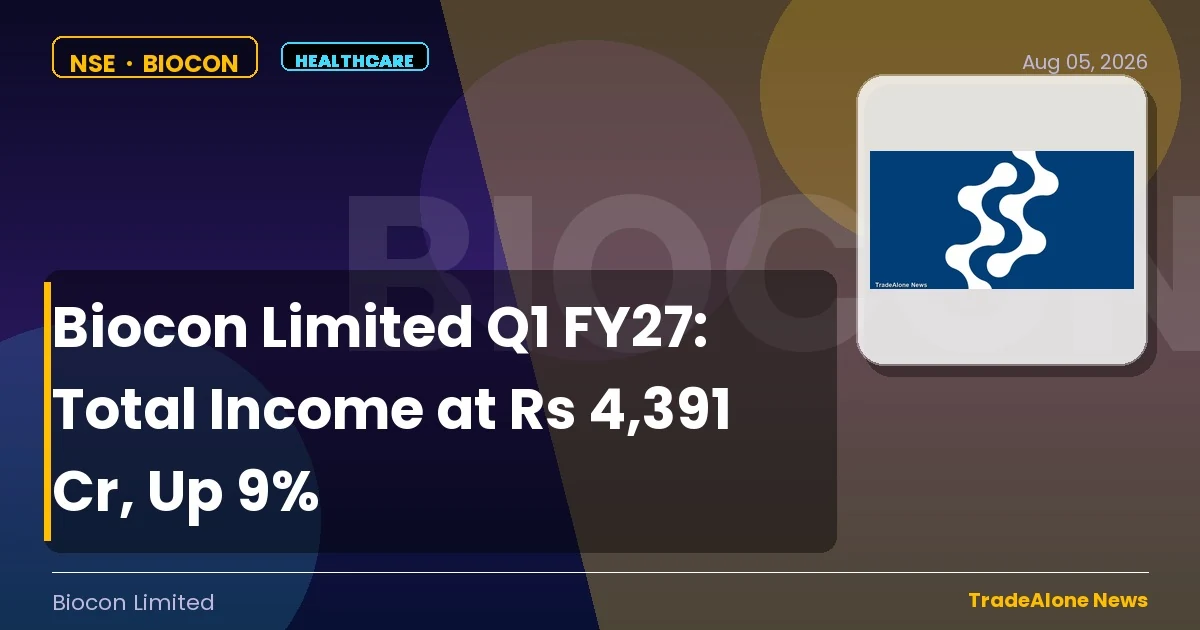 Biocon Limited Biocon Q1 FY27 Total Income