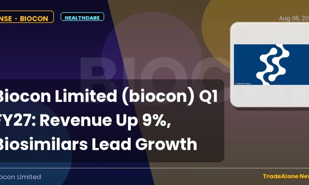 Biocon Limited Biocon Q1 FY27 Results