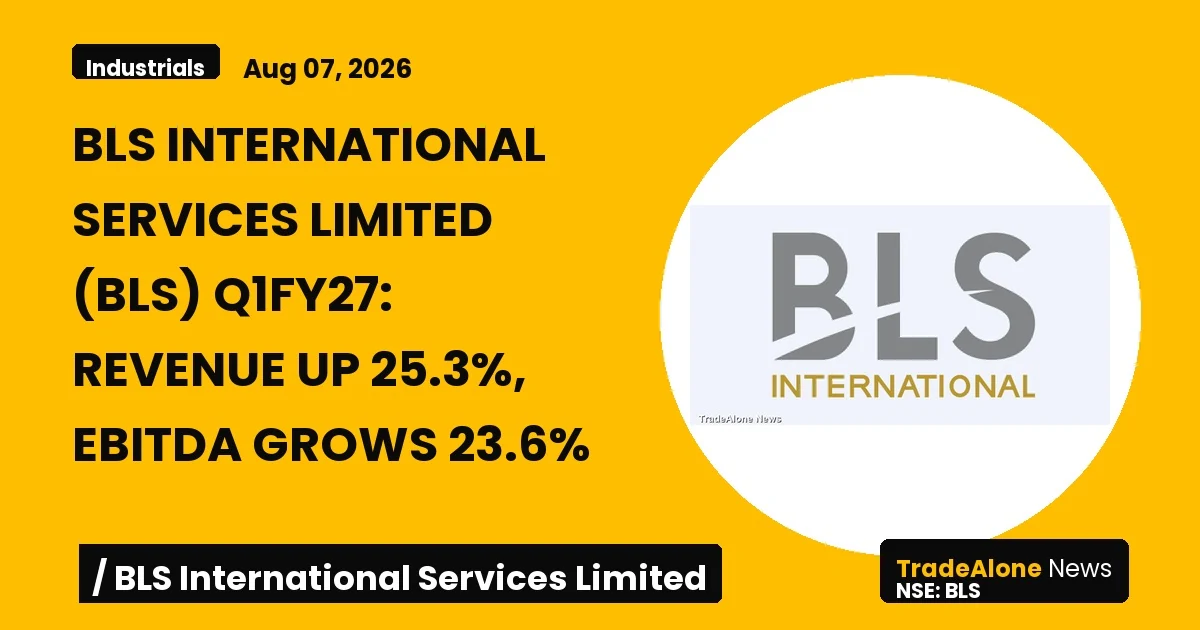 Bls International Services Limited Q1 FY27 Results
