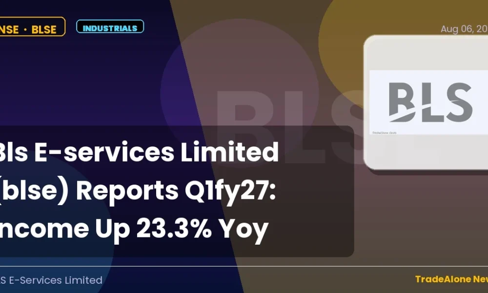 Bls E-services Limited BLSE Q1fy27 Results