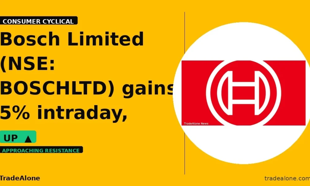 Bosch Limited NSE: BOSCHLTD gains 5% intraday