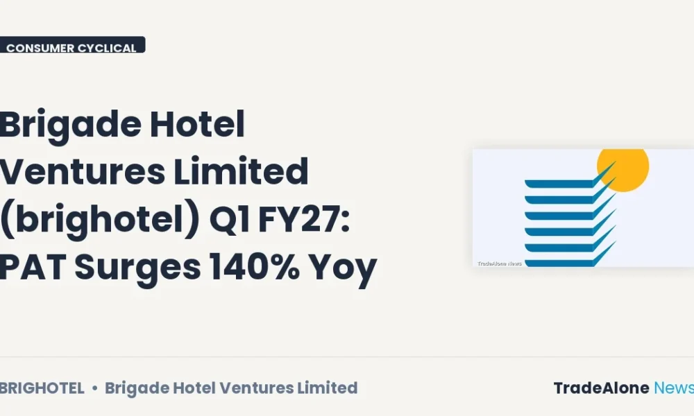 Brigade Hotel Ventures Limited Brighotel Q1 FY27 Results
