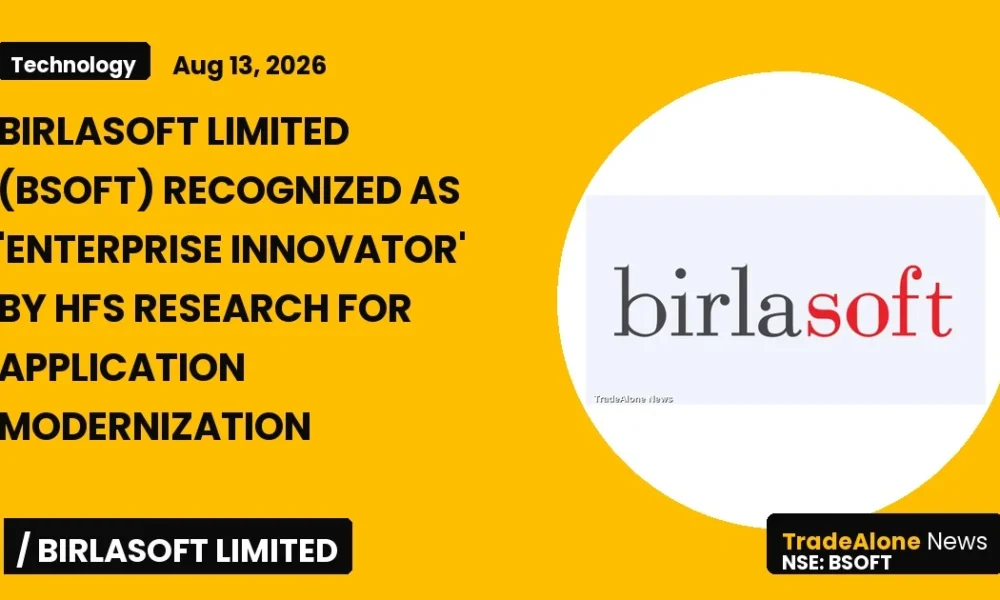 Birlasoft Limited BSOFT Enterprise Innovator Recognition