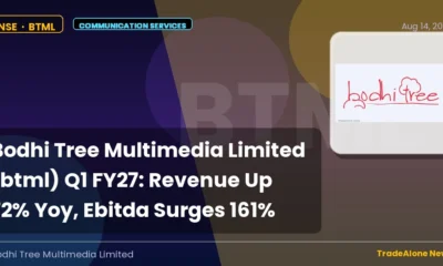 Bodhi Tree Multimedia Limited BTML Q1 FY27 Results