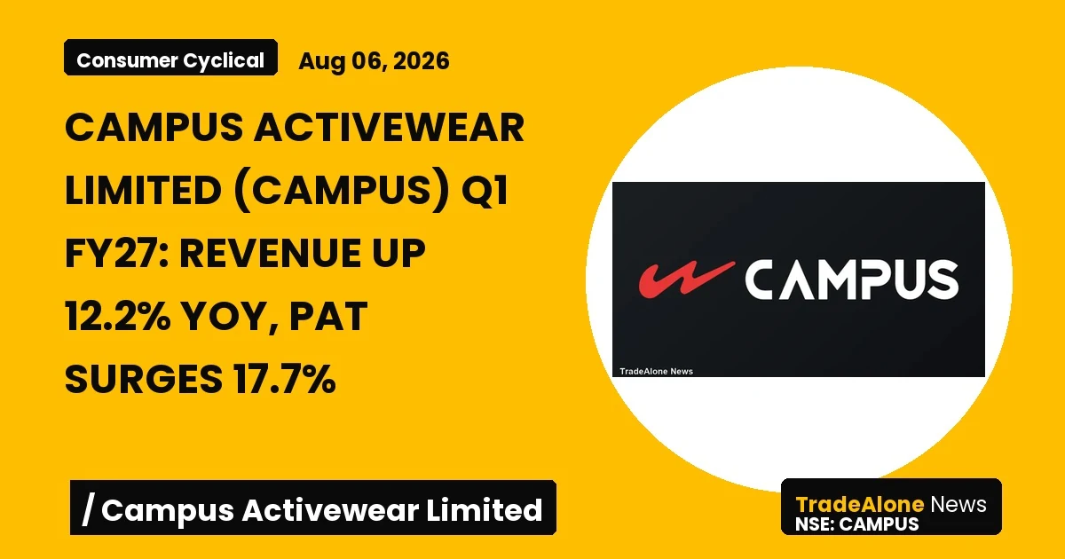 Campus Activewear Limited (campus) Q1 FY27 Results