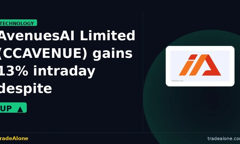 AvenuesAI Limited CCAVENUE gains 13% intraday