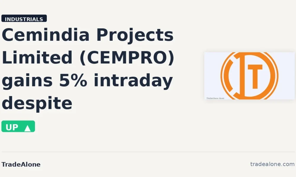 Cemindia Projects Limited CEMPRO intraday gain