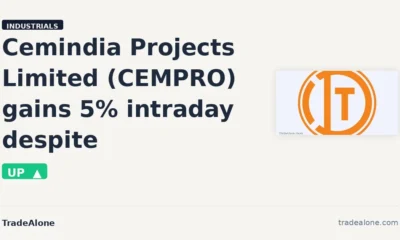 Cemindia Projects Limited CEMPRO intraday gain